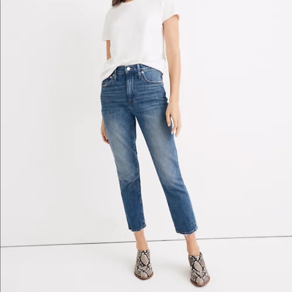 Madewell The High-Rise Slim Crop Boyjean Size 25